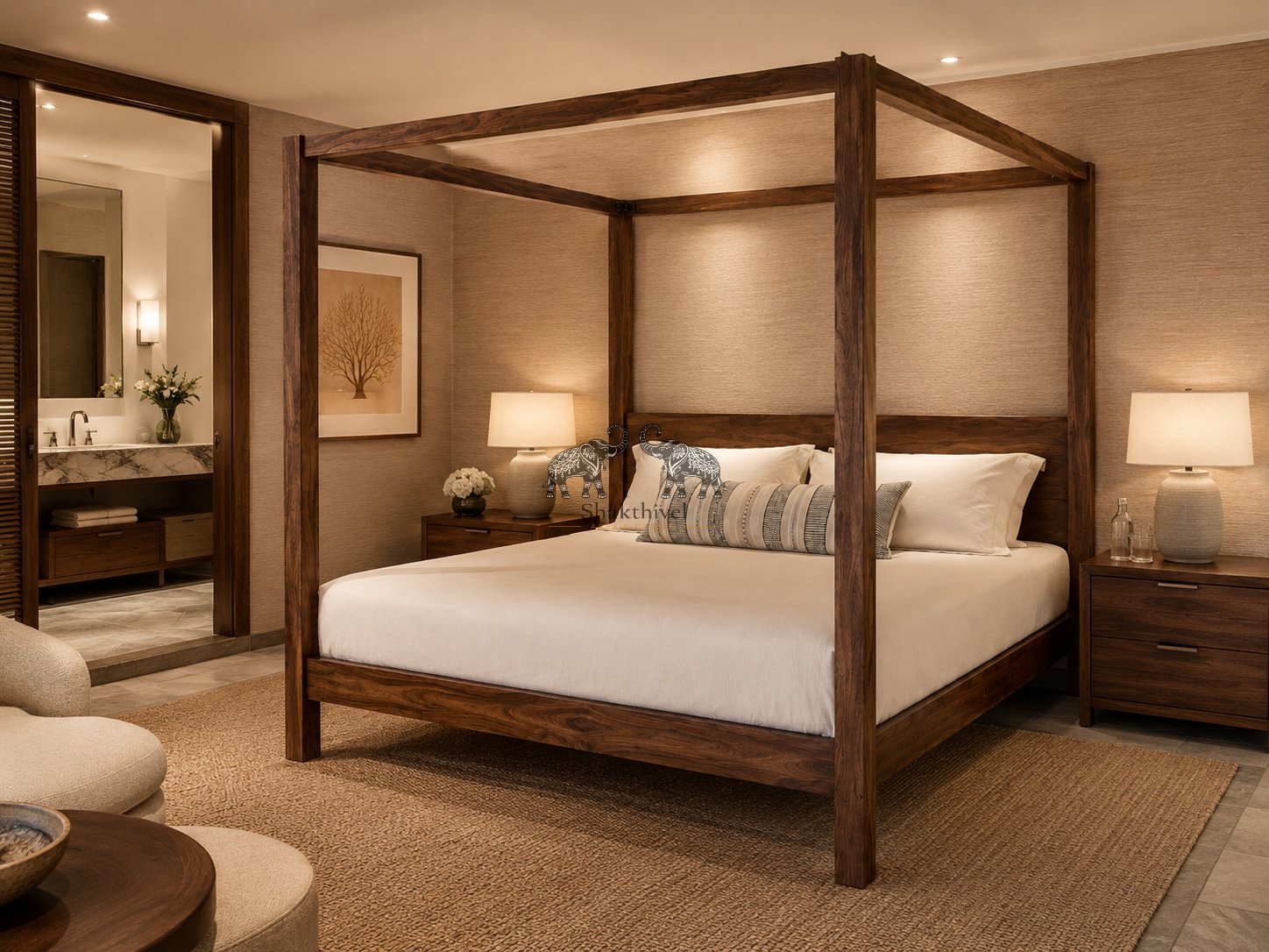 Timeless Four-Post Designer Bed