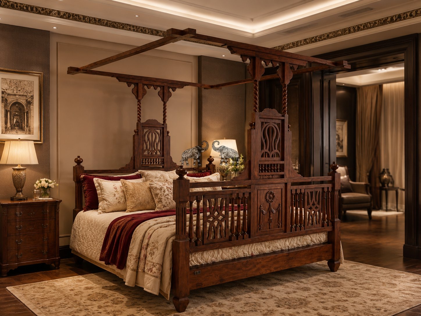 Royal Court Canopy Bed Design
