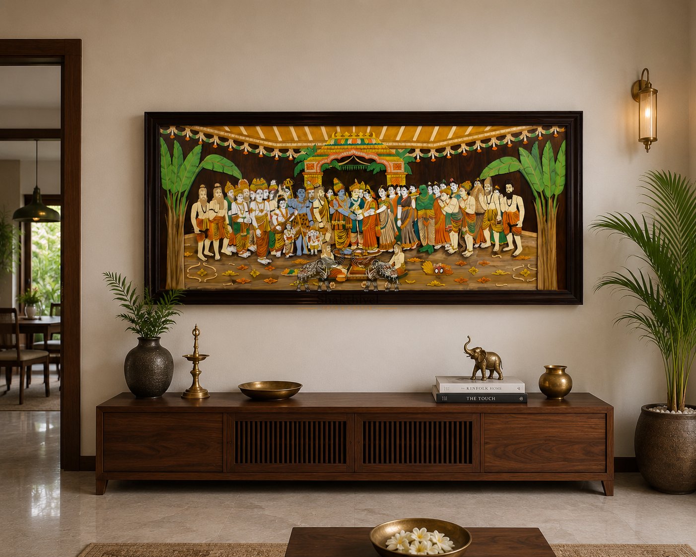 Vaikuntha Vivaha – Luxury Rosewood Temple Art