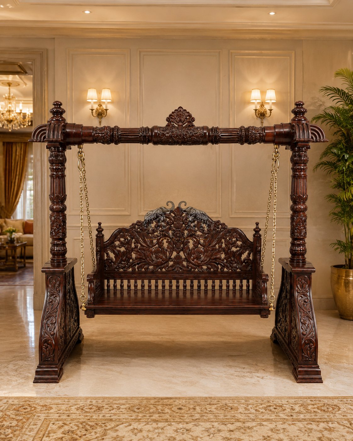 Royal Heritage Rose Wood Jhula